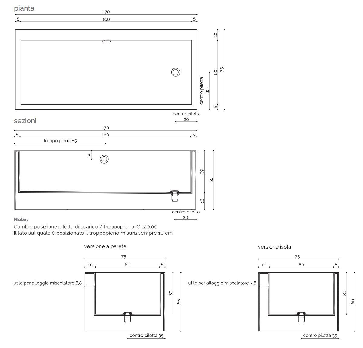Прямоугольная ванна Corian® Acquapazza Corian ® elements ARCH-00096211 - Вид №4
