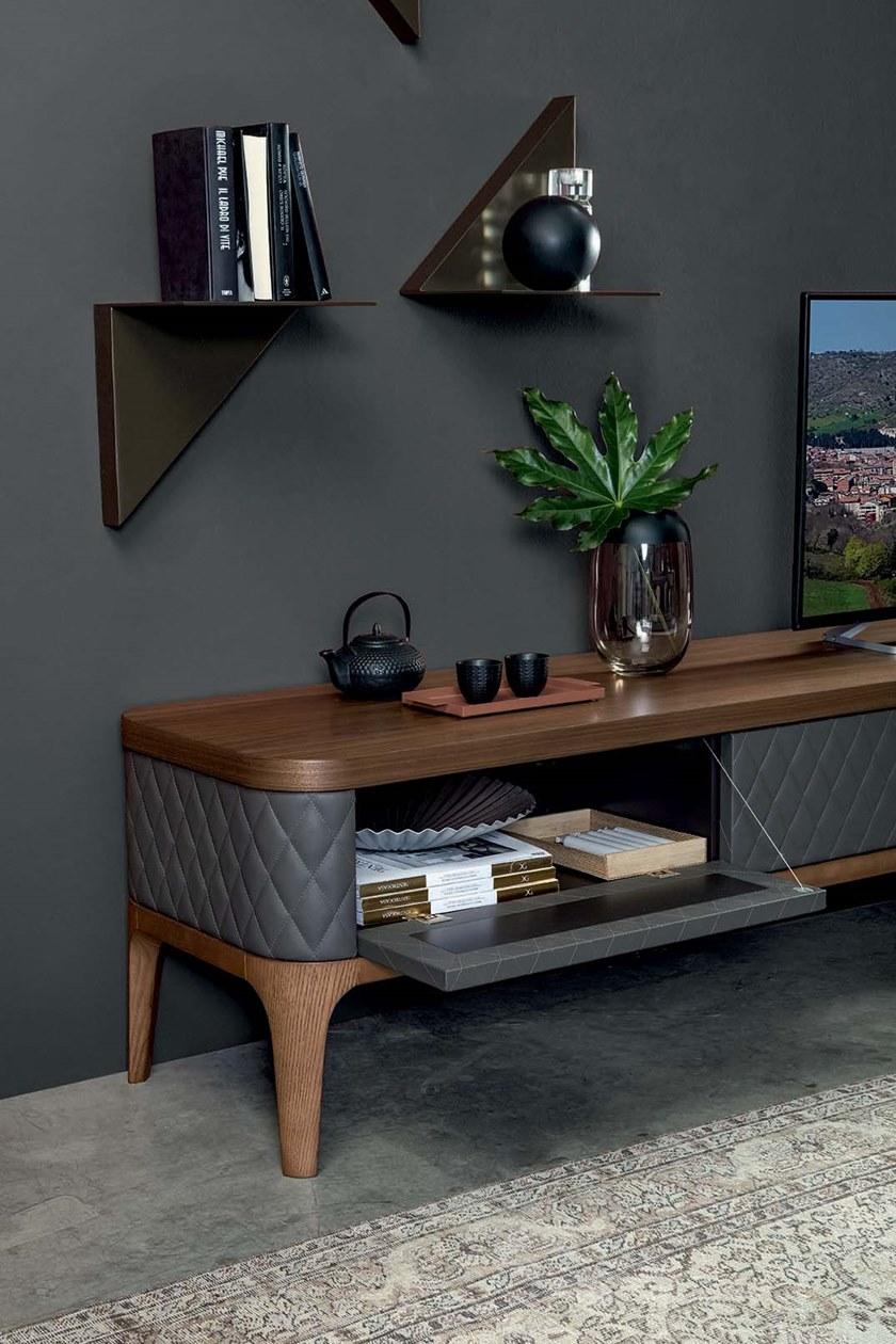 Tonin Casa Деревянная тумба под ТВ с откидными дверцами Tiffany T6446 - t6447 - Вид №4