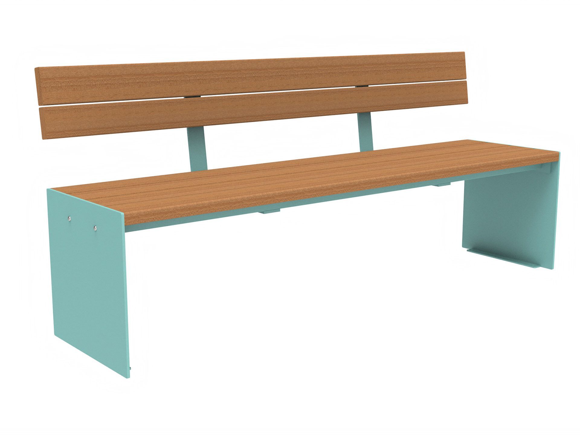 Скамья из окуме со спинкой Lazzari Recto ARCH-00077399 - Вид №10