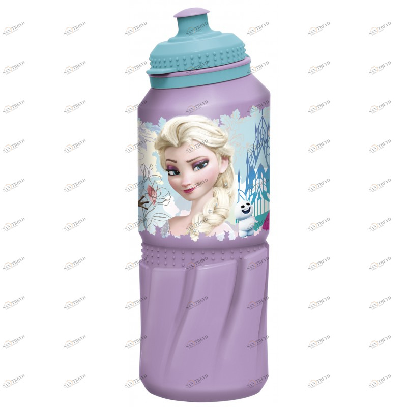 Бутылка пластиковая спортивная "Холодное сердце. Цветы", 530 мл STOR ХОЛОДНОЕ СЕРДЦЕ 335608 Фиолетовый Santreyd 