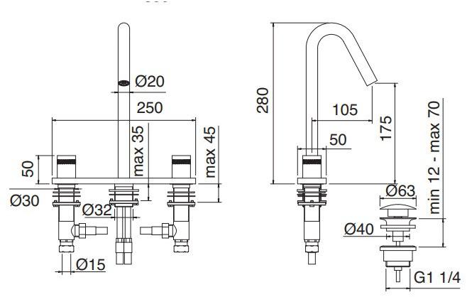 Rubinetterie Treemme X-change  7276xr  - Вид №3