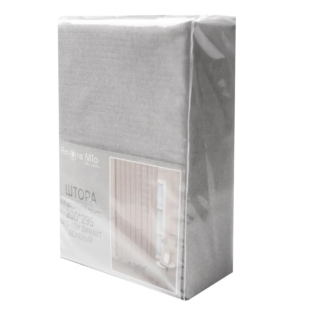 AMORE MIO Штора на ленте серый димаут 200x295 см для спальни 89433209 STLM-1579618 - Вид №7