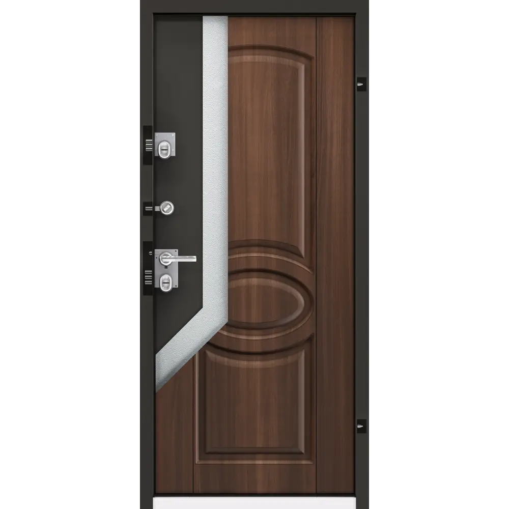 Дверь металлическая Термо С-2, 950 мм, левая, цвет лесной орех TOREX STLM-2175635 - Вид №9