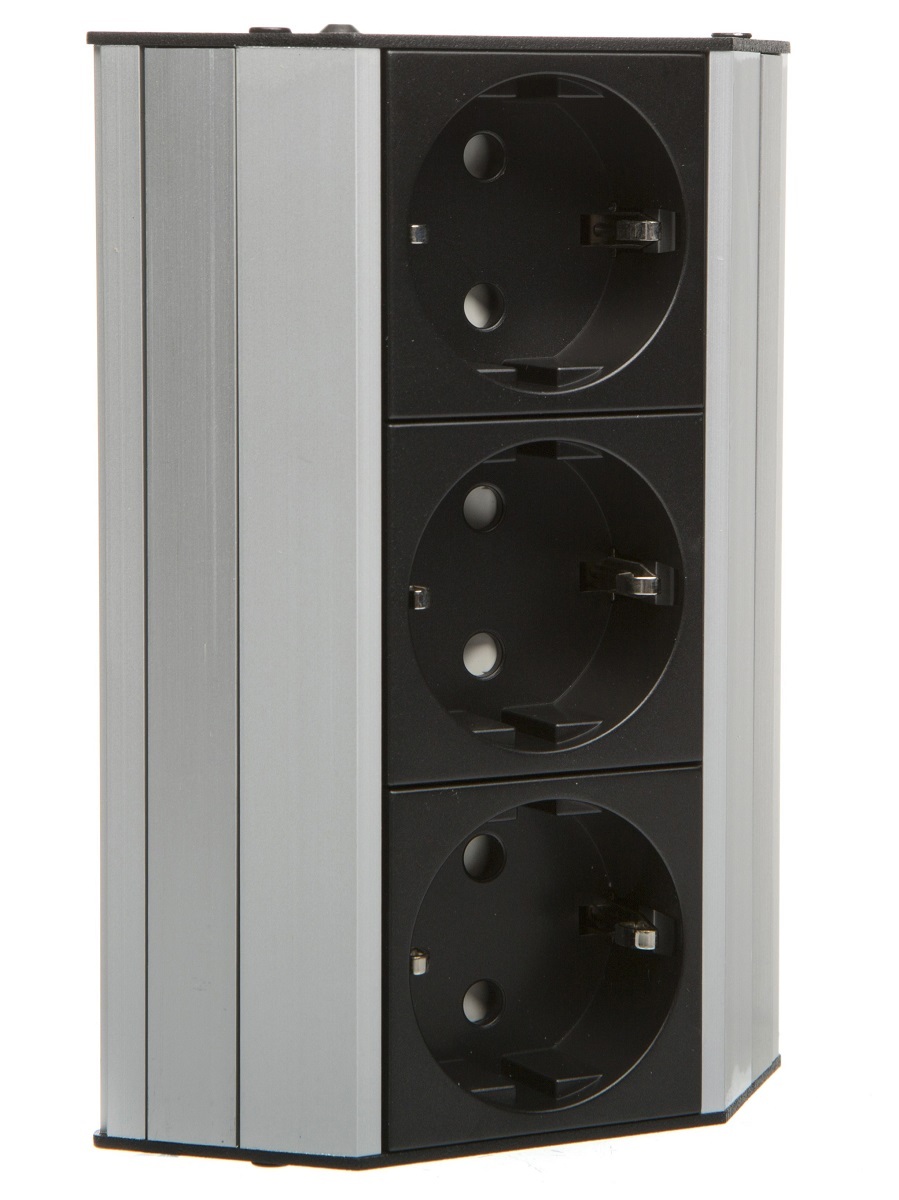 Блок электрических розеток Aspect 12106 Silver NAVAKO 