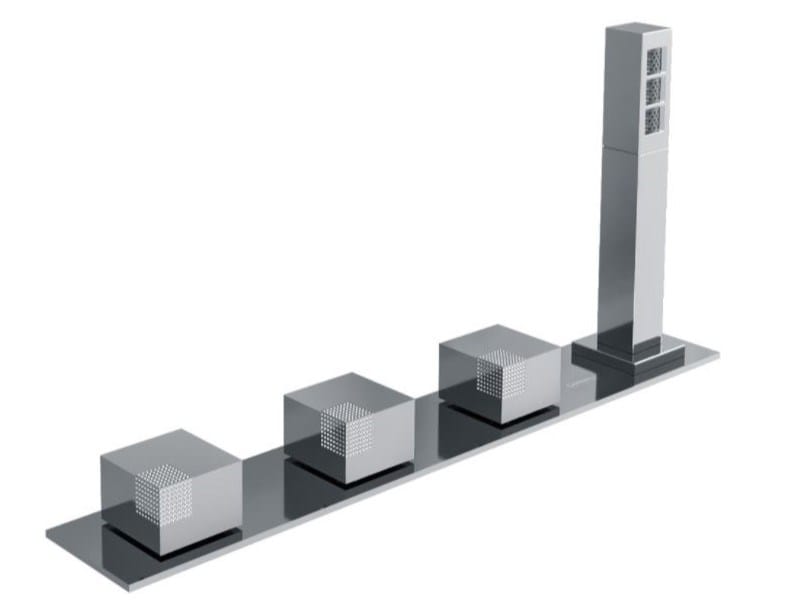 Хромированный смеситель для ванны CARIMALI QCUBE MISCELATORE VASCA ARCH-00076221