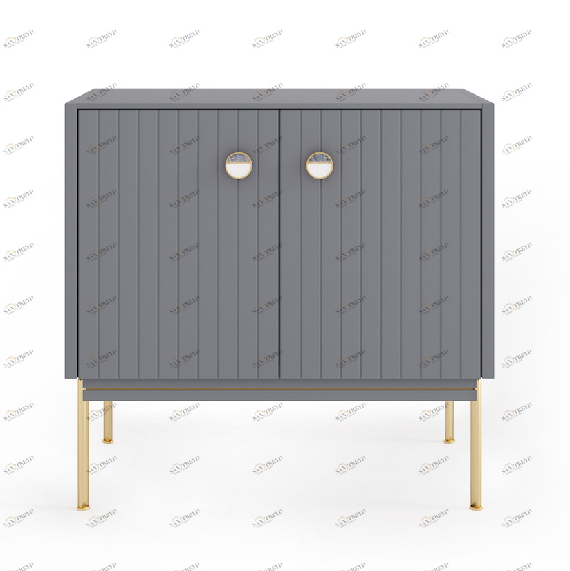 Тумба в комнату серая Mio BRAGIN DESIGN LIVING 00-3974677 Серый