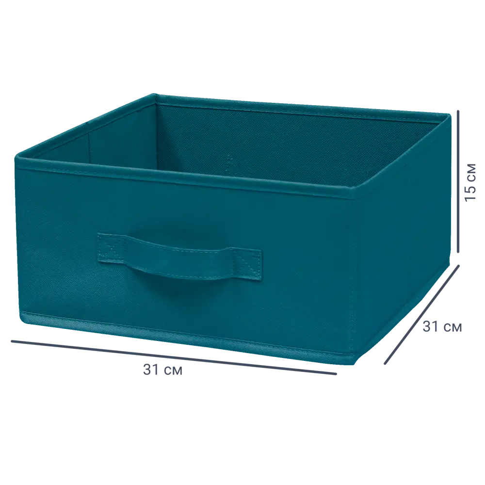 Короб Spaceo Miami 15x31x31 см 14.4 л полиэстер цвет морской волны 81990607 STLM-2134949 Kub - Вид №1