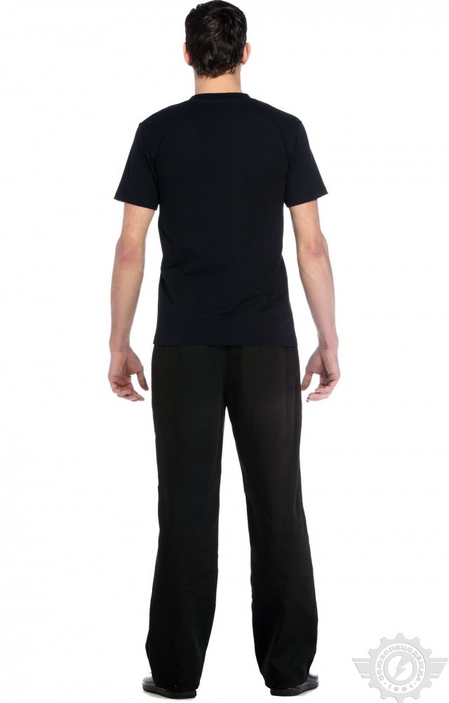 61054 Футболка "Престиж" темно-синяя  Одежда для официантов  размер M (48) Спецодежда  - Вид №9