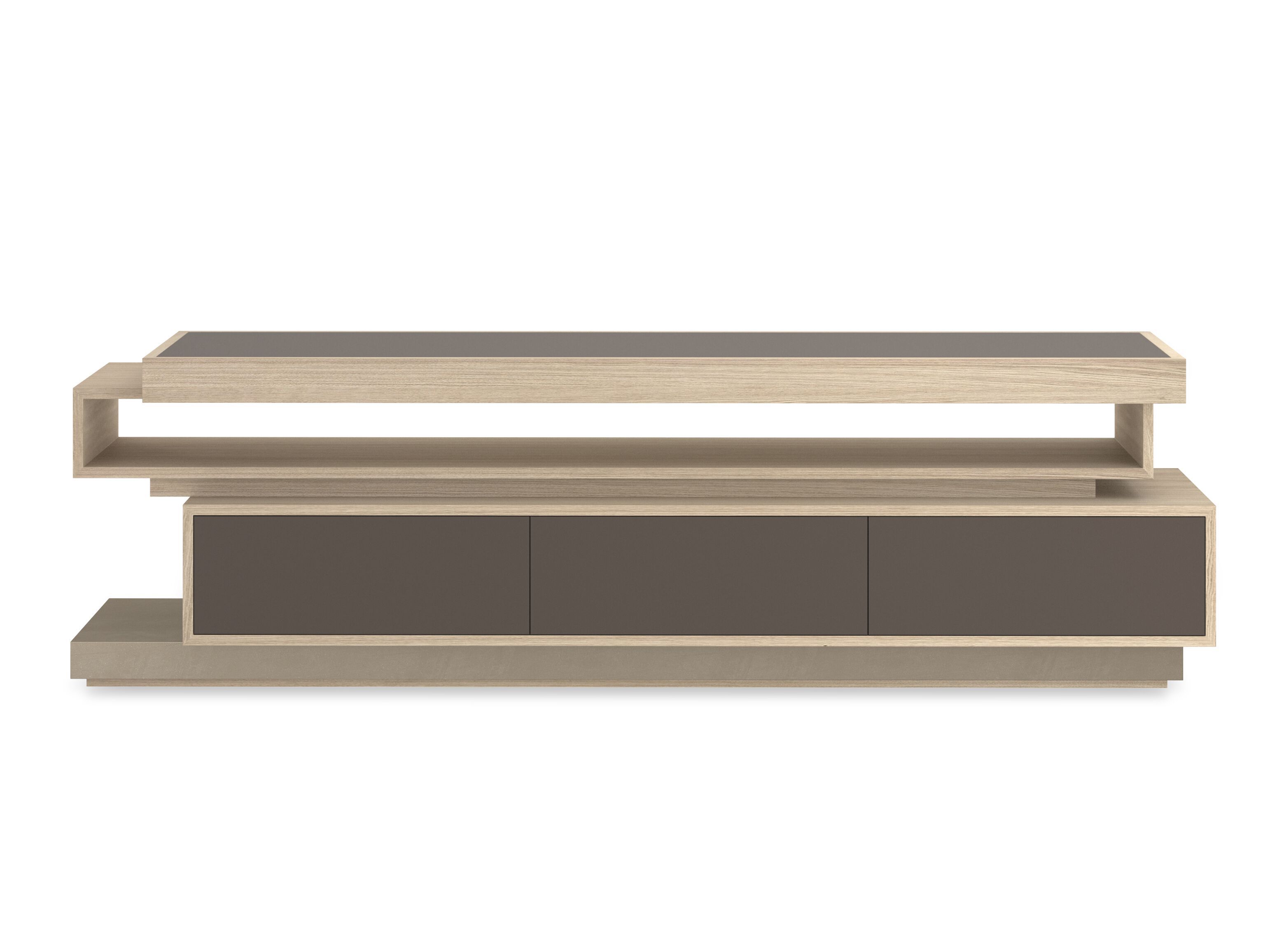 Низкий деревянный шкаф для телевизора с ящиками Caracole La Moda ARCH-00145866