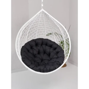 91636434 Подушка для качелей Everena Outdoor round graphit papasan 120x120 см черная STLM-0817049