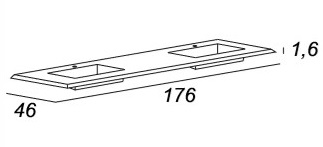 Мебель для ванной CEZARES BELLAGIO 175 Grafite - Вид №12