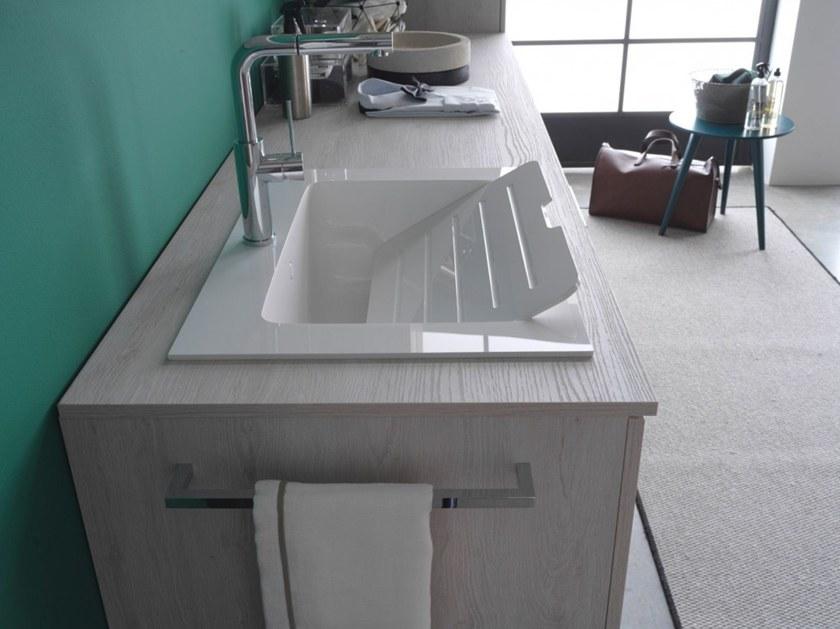 Ideagroup Шкаф для стирки из меламина с раковиной для стиральной машины Kandy sun-id-1362200 - Вид №8