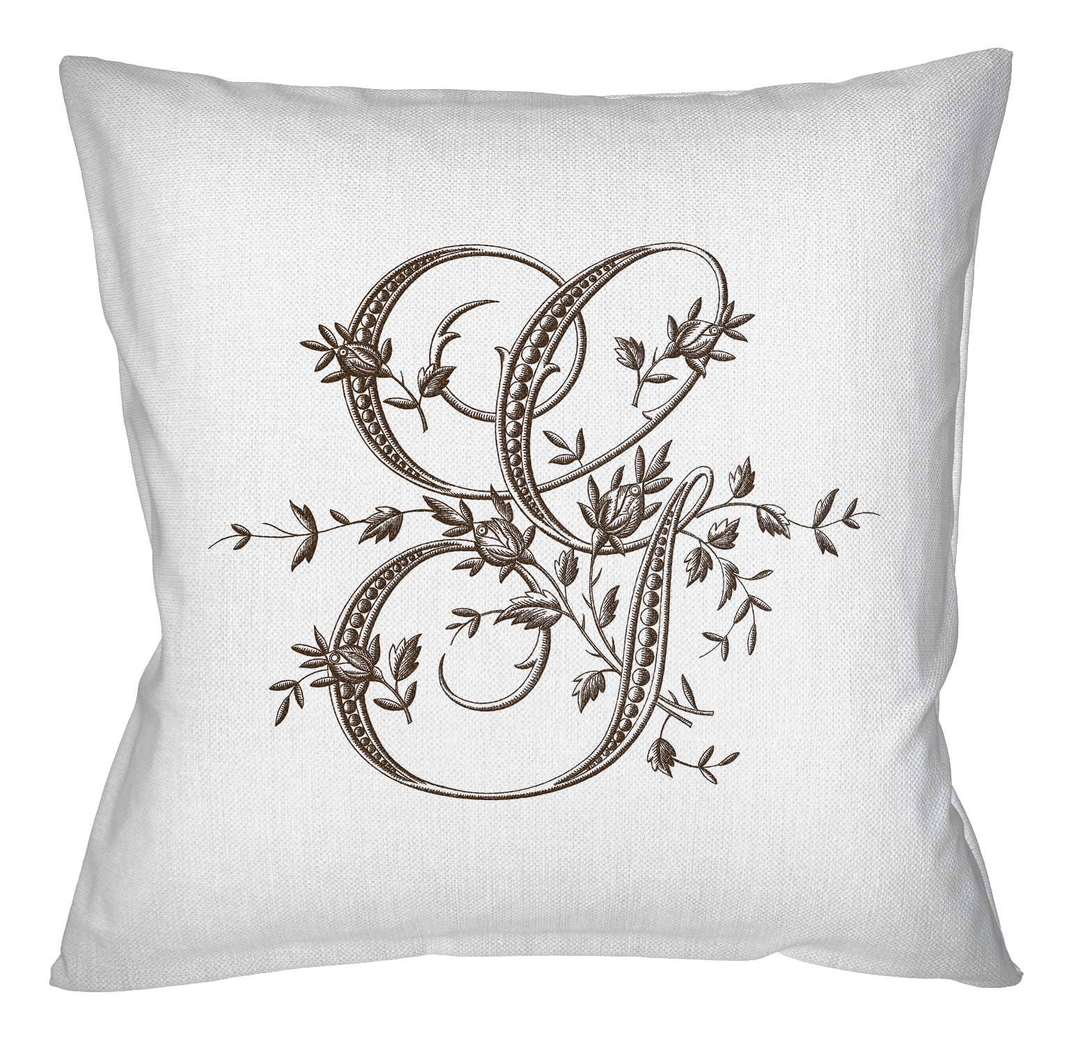 21080546 Арт-подушка «Монограмма буквы G» Object Desire Азбука мечты 