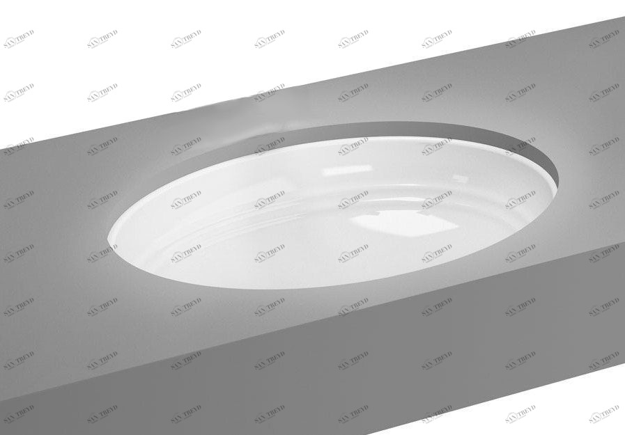 BDF10B Встроенная раковина под столешницу овальная Tessoro UFFIZI