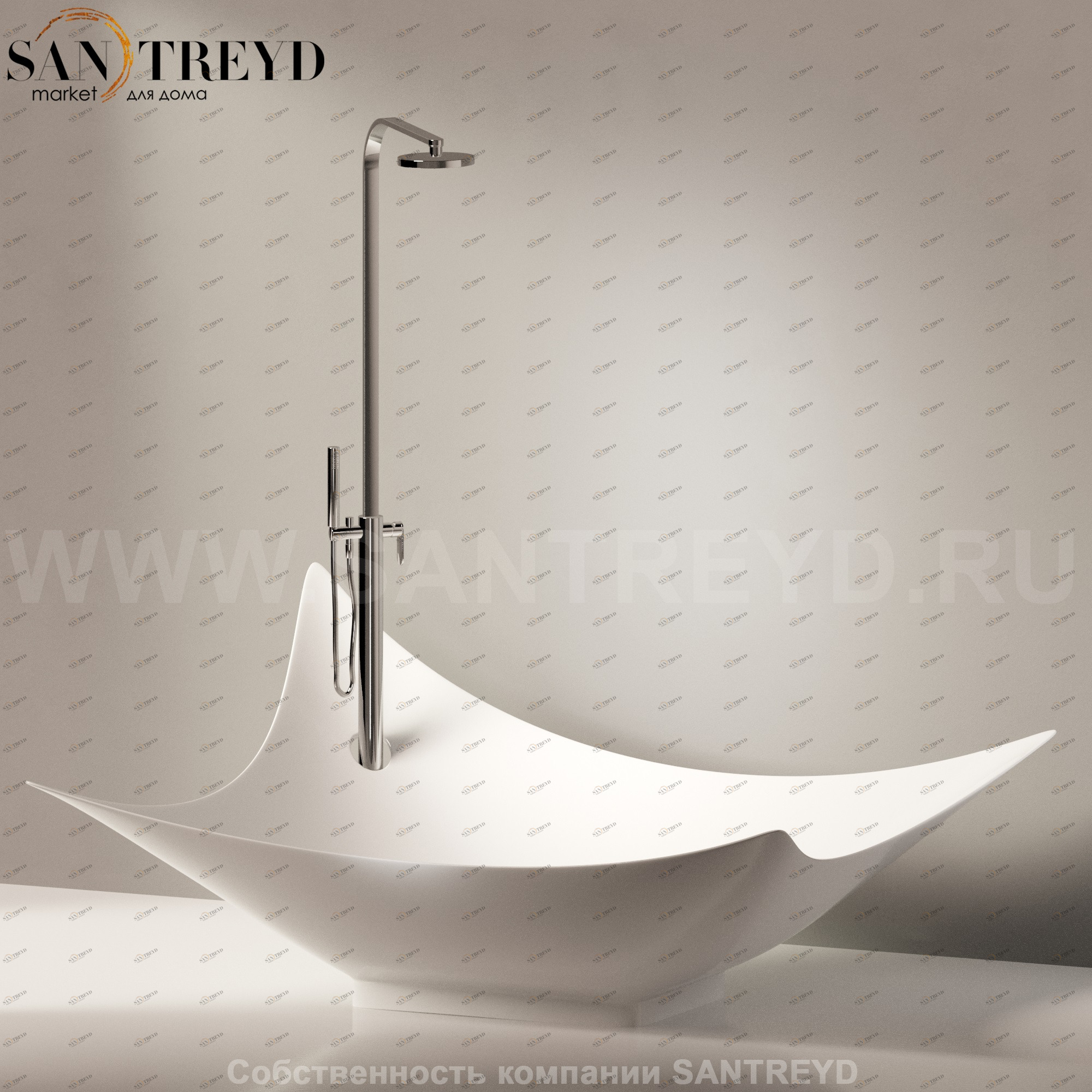 Flaminia LEGGERA Ванна свободностоящая белая LG210.9016 Ceramica Flaminia LG2109016