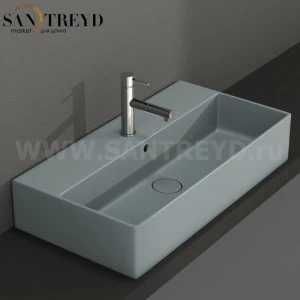 IN072BL Подвесная раковина настенная прямоугольная Ceramica Globo T-EDGE
