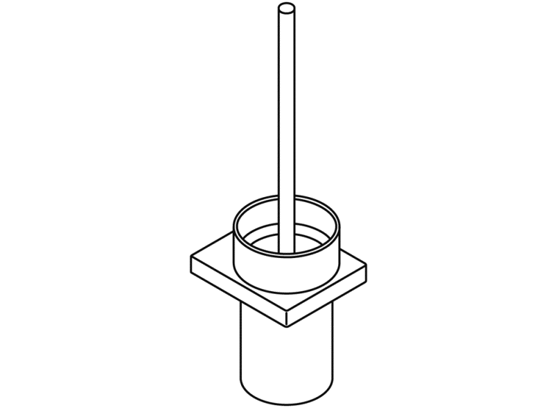 100.20.10045 Набор туалетных щеток HEWI System 100 | Edelstahl  - Вид №12
