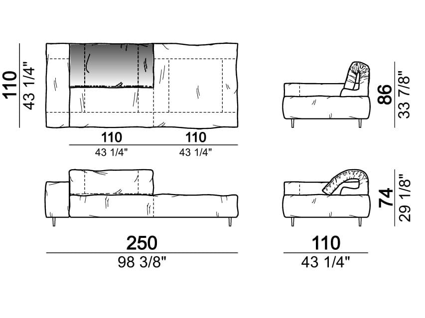 Секционный кожаный диван Arketipo CRAZY DIAMOND ARCH-00133462 - Вид №36