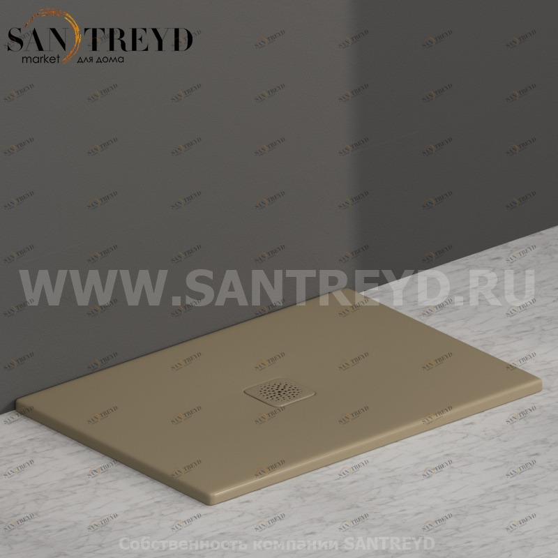 DT101PA Душевой поддон 100x70 керамический Globo Ceramica Globo DOCCIATRE