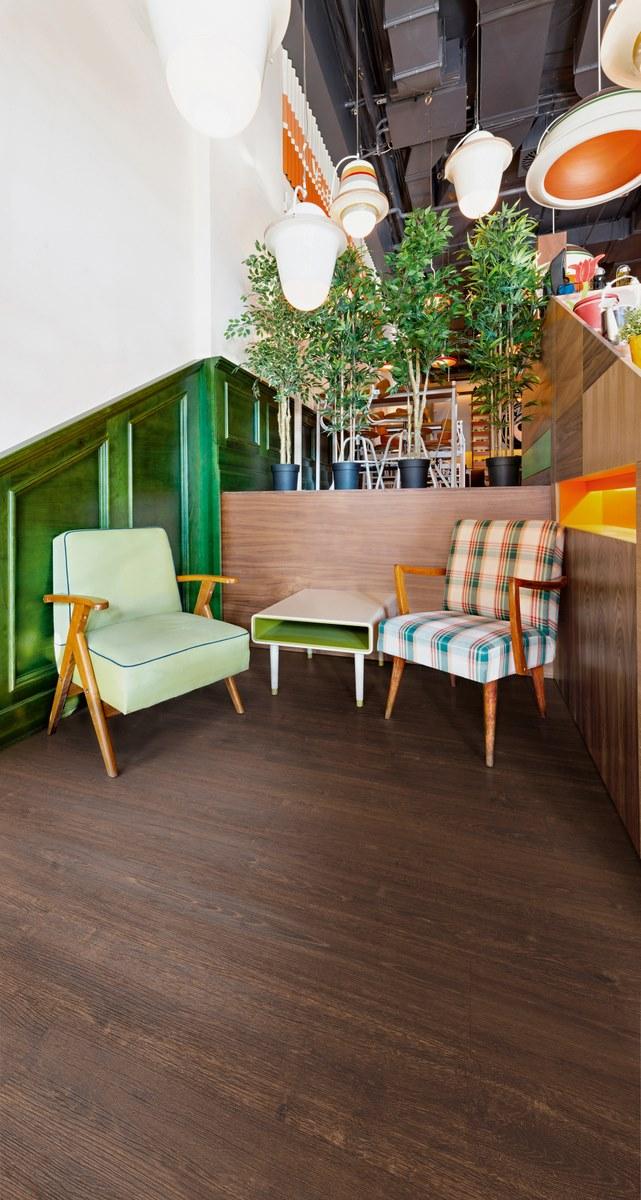 LIUNI Антистатический пол из синтетического материала с эффектом дерева Pavimenti vinilici calandrati sun-id-1471317 - Вид №6