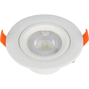 91590960 Светильник точечный встраиваемый светодиодный DE Fran DC038 SMD Альт с подсветкой цвет белый STLM-1411665