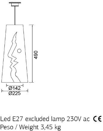 ENGI Подвесной светильник из керамики ручной работы  Envs  - Вид №3