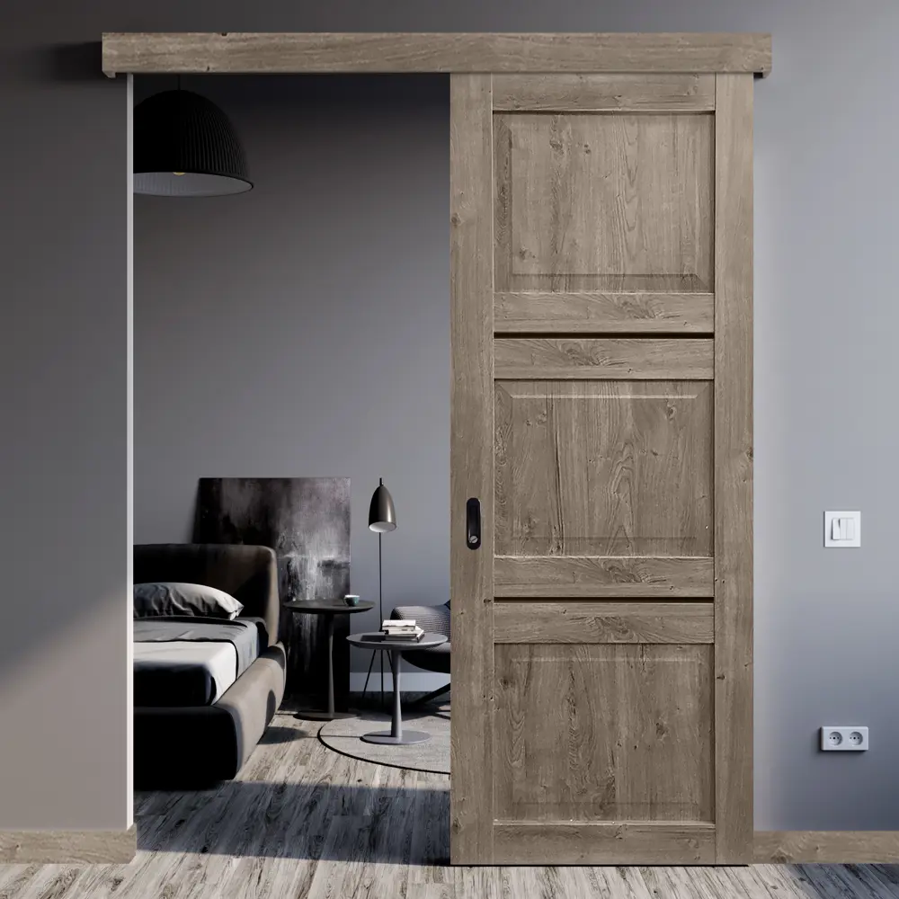 Дверь межкомнатная глухая Гранде 90x200 см CPL цвет берлин с замком и петлями МАРИО РИОЛИ STLM-2117700 - Вид №6