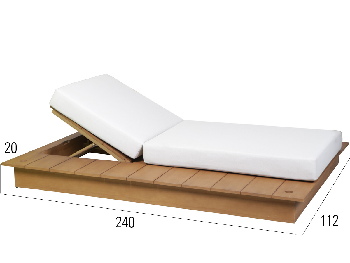 72.00.0718 Односпальная кровать La Villa кушетка левый борнео, включая обивку Mbm  - Вид №1