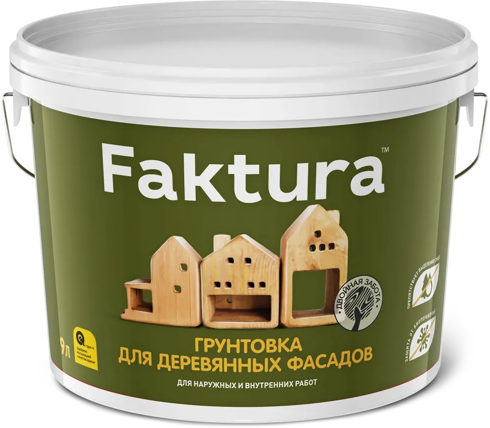 90221717 Грунтовка Faktura для деревянных фасадов антисептическая 9л STLM-0137501