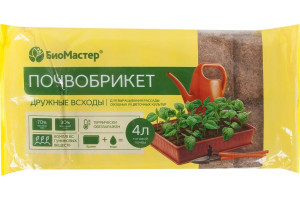 19335156 Почвобрикет Дружные всходы, 4 л 4660019776509 БиоМастер