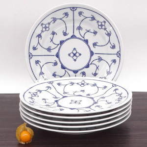 16G108A75019H Традиция 6-набор продуктов питания блюдо 23,5 см синий Сакс Kahla-porzellan