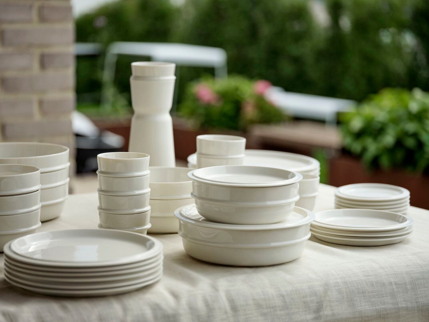 Фарфоровая круглая плоская тарелка ZONE DENMARK Eau ARCH-00035157 - Вид №2