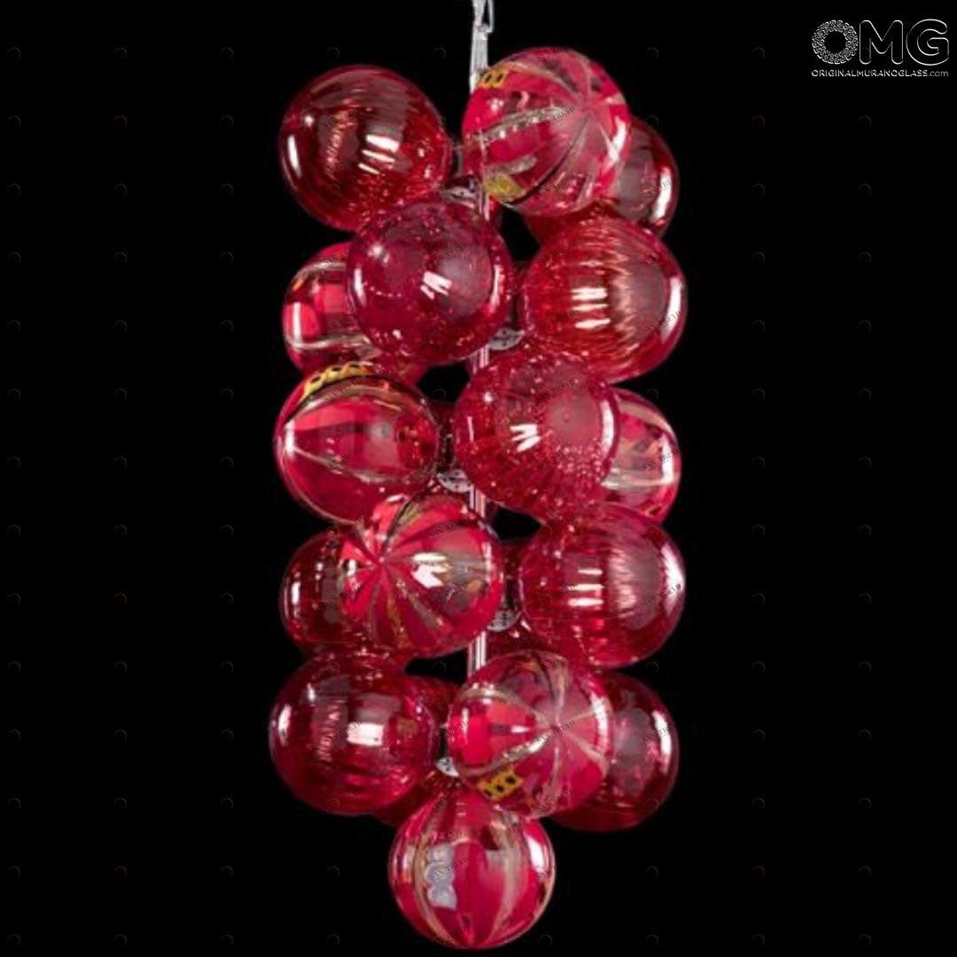 2679 ORIGINALMURANOGLASS Люстра Atmosphera - в красных отенках - Original Murano Glass OMG 30 см 