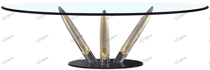 Reflex Круглый стеклянный журнальный столик Ca' d'oro sun-id-1435620