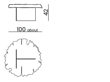 Круглый журнальный столик из шиповника Bizzotto Italia Atmosphera ARCH-00125615 - Вид №3
