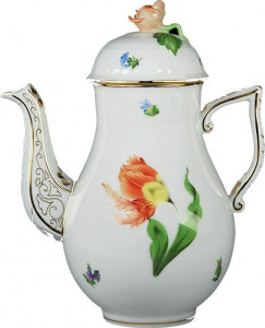 71919 Herend Кофейник 0,7л "Китти" (с розой) Фарфор