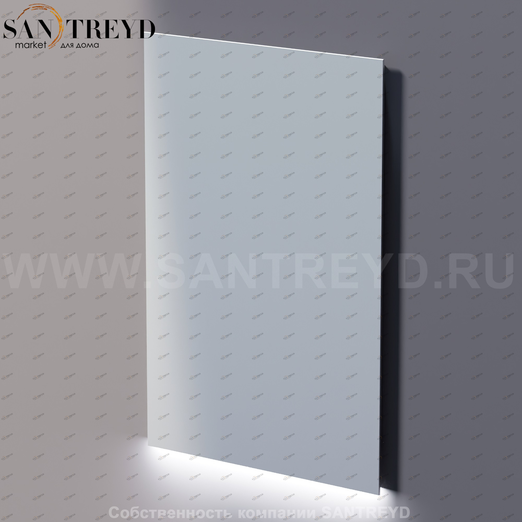 Agape NUDO LED Прямоугольное вертикальное зеркало с LED подсветкой: длина 80 см, высота 120 см ASPE0812