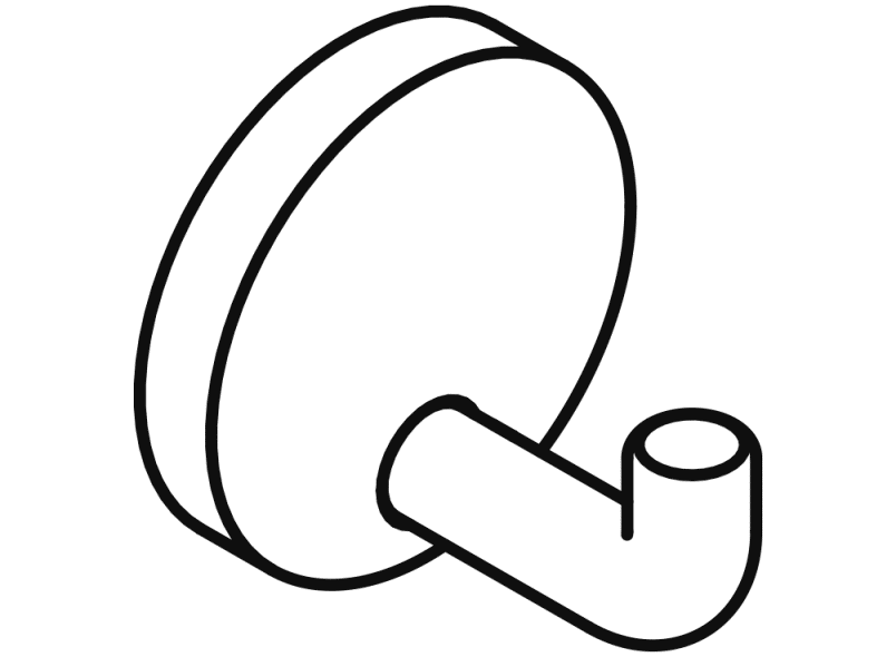 477.90.99010 одиночный крючок HEWI Suizidhemmende Produkte  - Вид №3