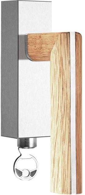 Formani Оконная ручка dk из нержавеющей стали и дерева с замком Two Pbl22-dklock - Вид №1