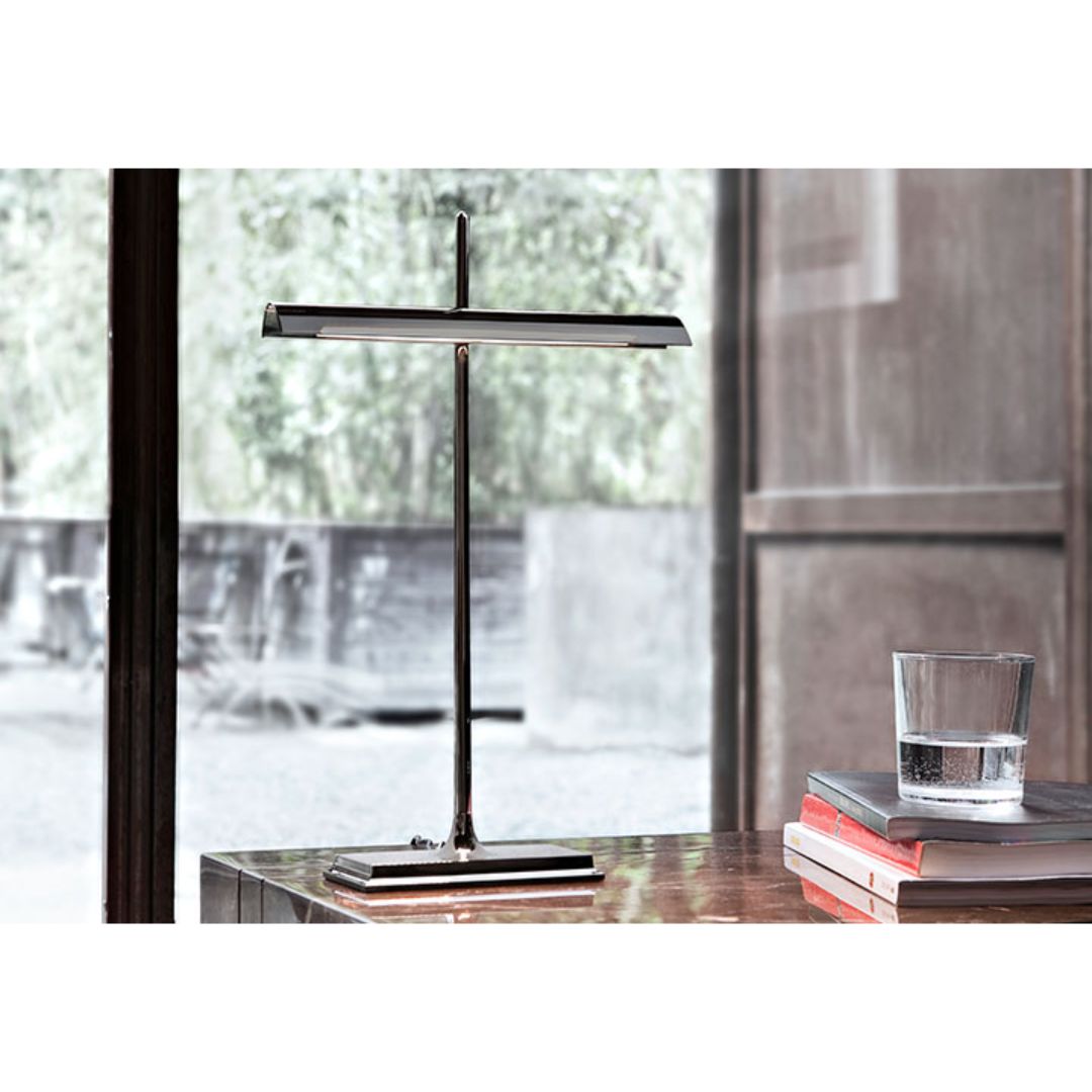 Flos F3440030 black nikel/fume GOLDMAN лампа настольная 108499 - Вид №1