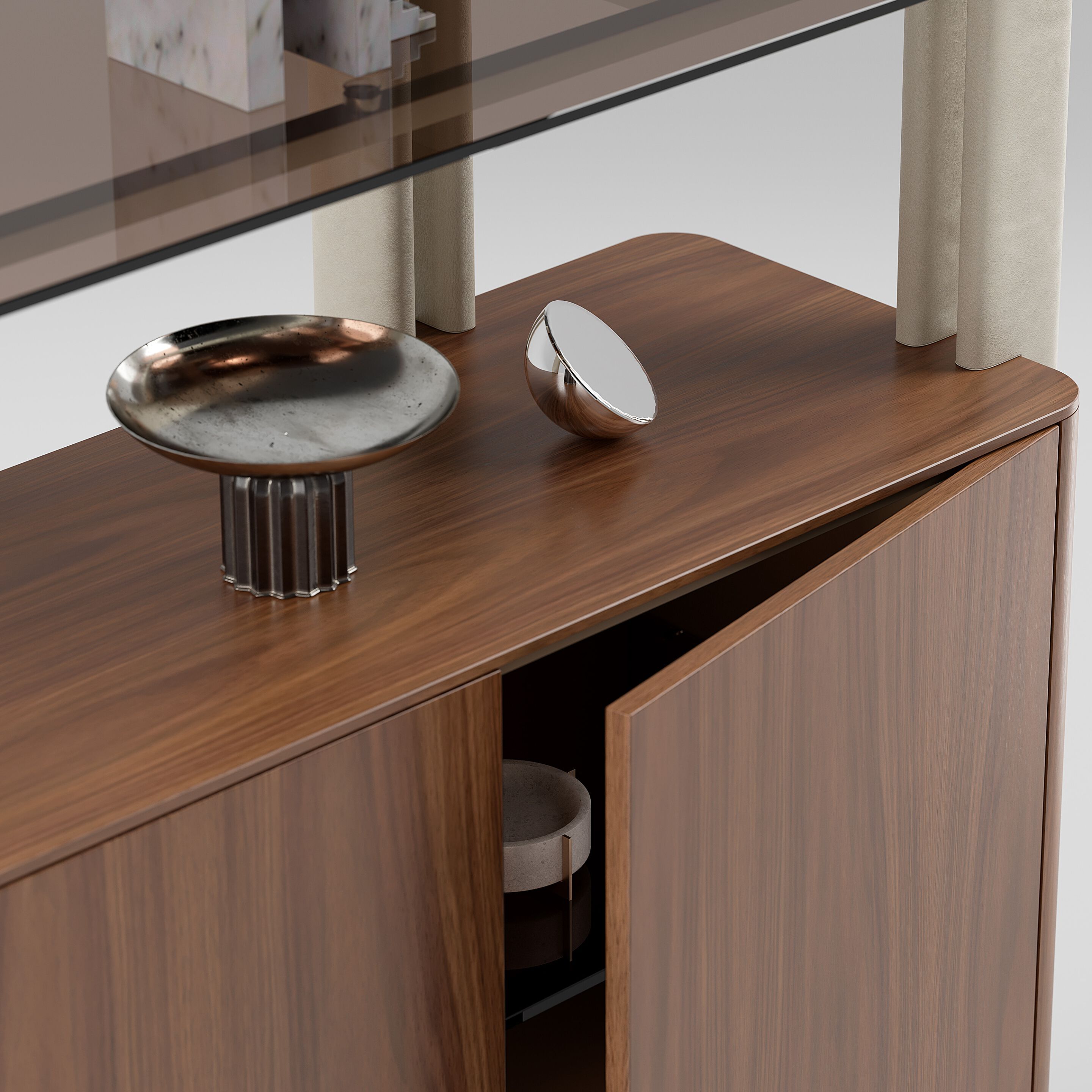 Деревянный двухсторонний книжный шкаф Capital Collection Diesis ARCH-00136378 - Вид №3