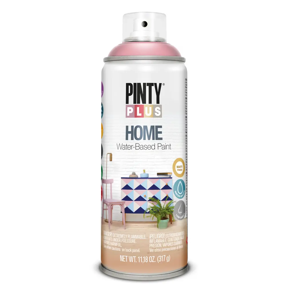 Краска аэрозольная Pinty Plus Home цвет винтажный розовый 520 мл 84004137 STLM-2211559 Santreyd 