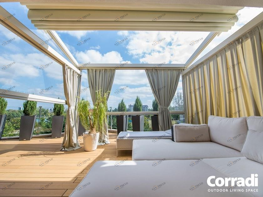 Corradi Пергола из стали с раздвижной крышкой Pergotenda® sun-id-1378208