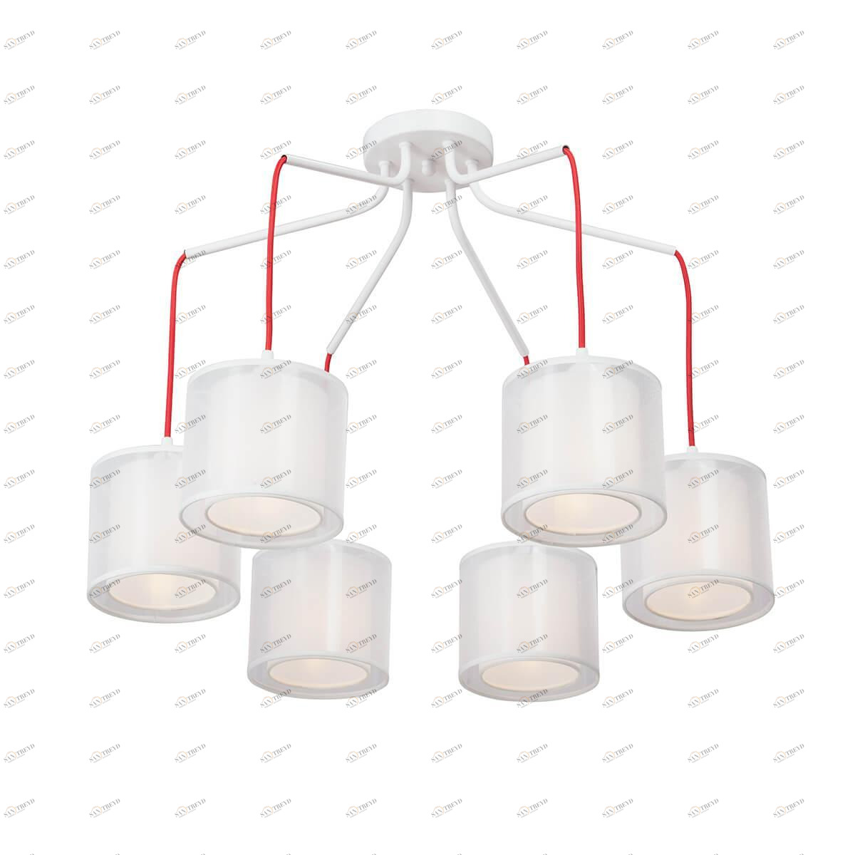 Потолочная люстра Vitaluce V4542-0/6PL VITALUCE ДИЗАЙНЕРСКИЕ 328291 Белый 