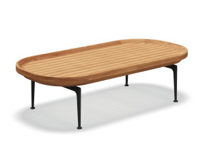 ТИК овальный низкий садовый столик