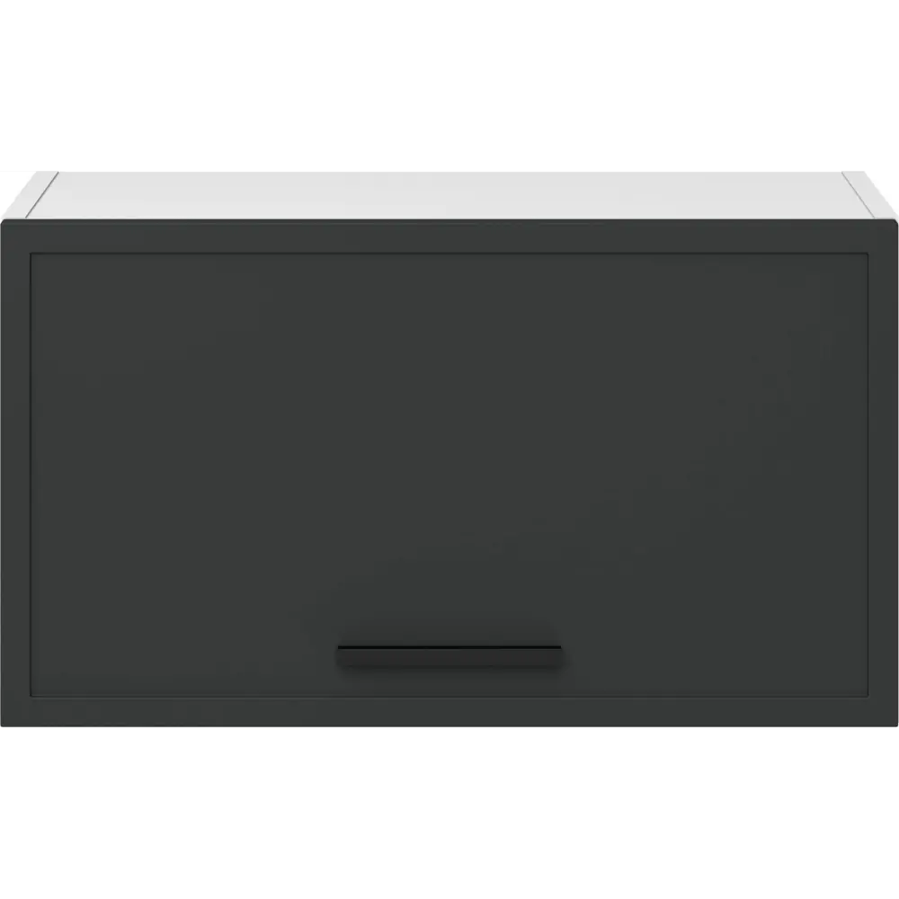 Кухонный шкаф навесной над вытяжкой Неро Delinia 60x33.8x29 см МДФ цвет графит STLM-2112198 - Вид №2