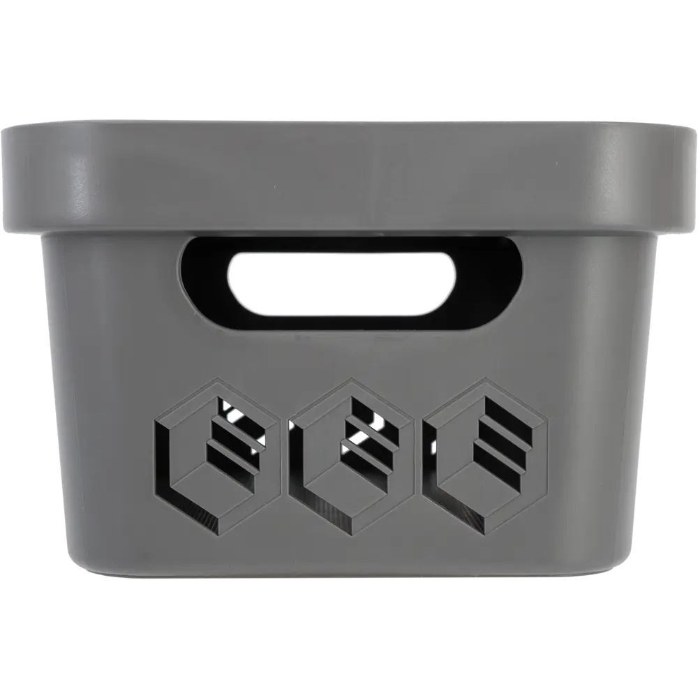 Ящик с крышкой Бытпласт DeLUXE 19x12x27 см 4.6 л полипропилен цвет серый STLM-2075990