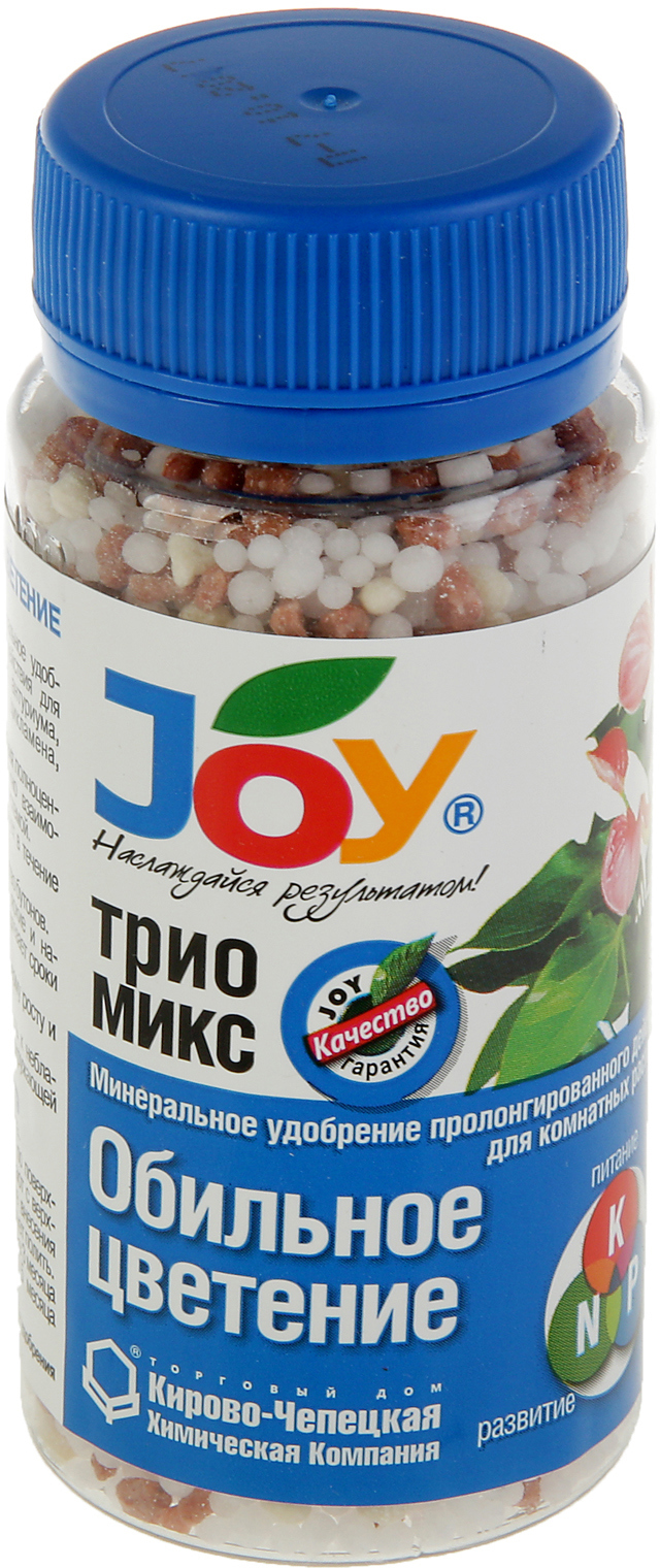 91083175 Удобрение минеральное ТРИО МИКС Обильное цветение гранулы 100 г STLM-0475305 JOY