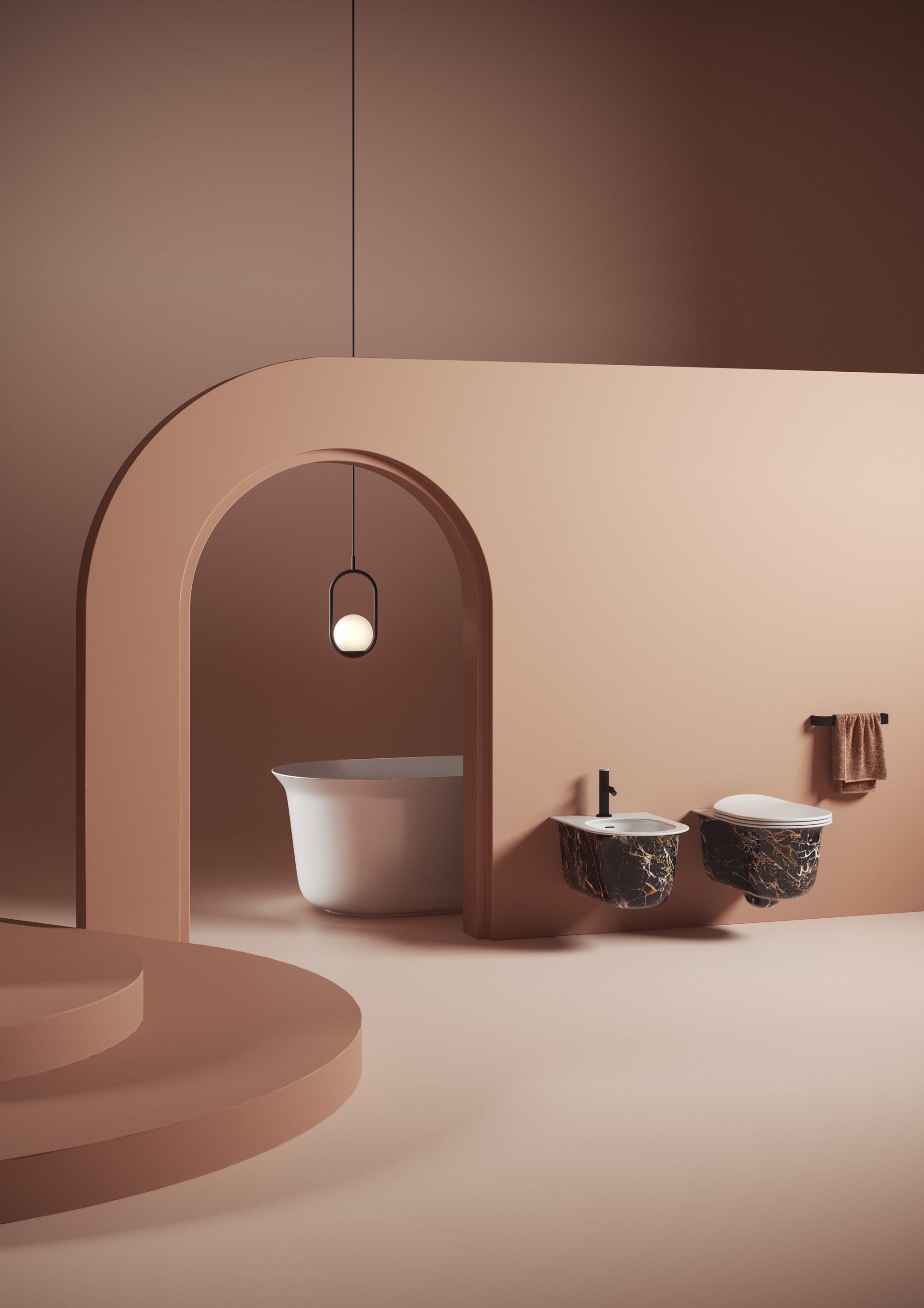 Керамическое подвесное биде с переливом ArtCeram Chic ARCH-00003080 - Вид №2