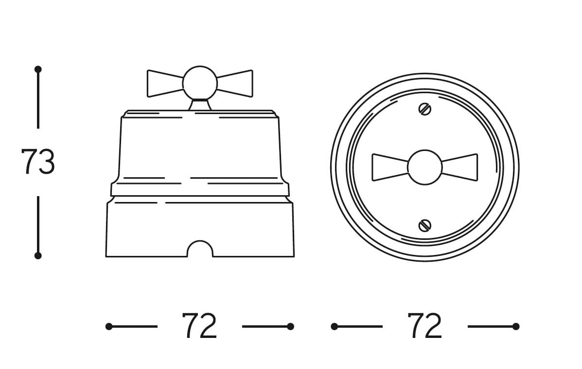 Керамический переключатель Aldo Bernardi Sirio ARCH-00084526 - Вид №3